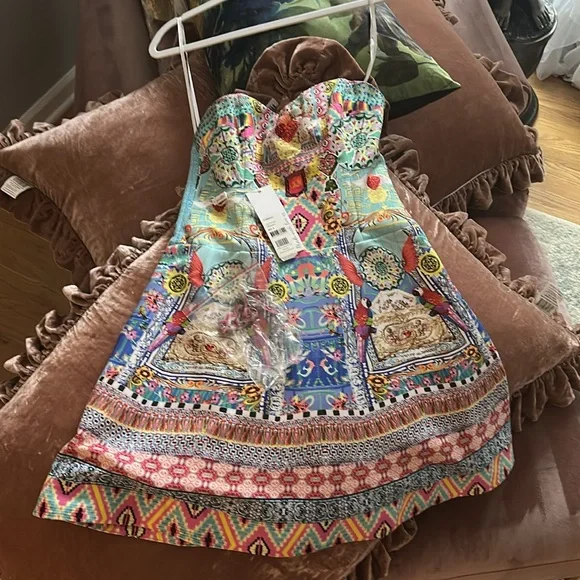 Camilla Multicolor Strapless Dress - Picture 5 of 12